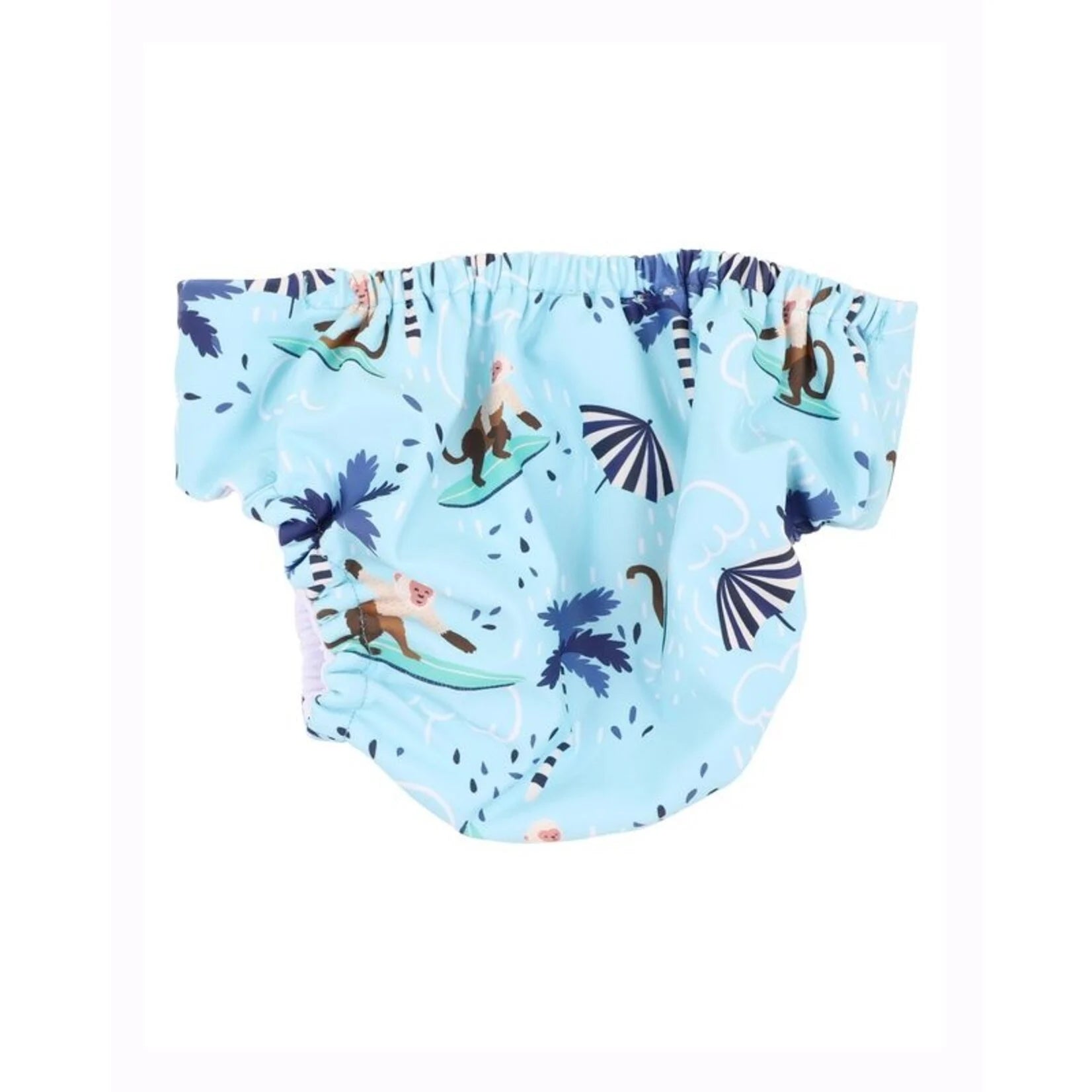 Riley Print Aqua Nappy - Aster & Ruby