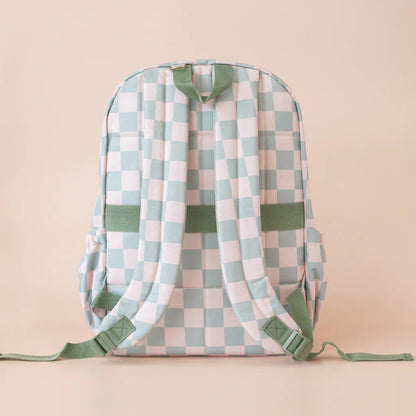 Sage Check Backpack – Aster & Ruby