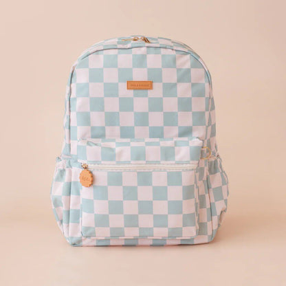 Sage Check Backpack – Aster & Ruby
