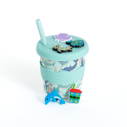 Sea Creatures Chino Charm Cup 8oz - Aster & Ruby