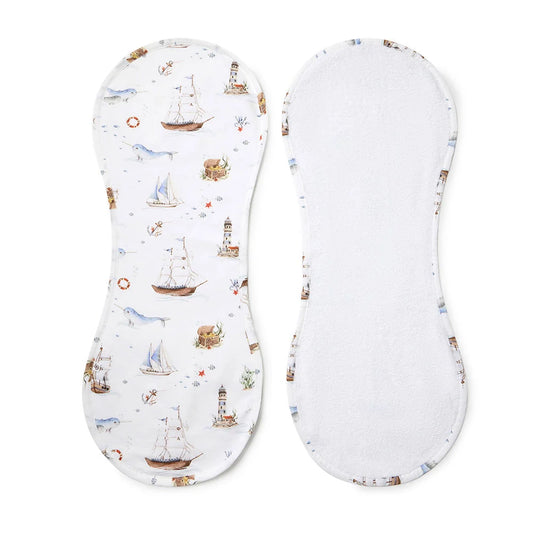 Set Sail Organic Cotton Burp Cloth