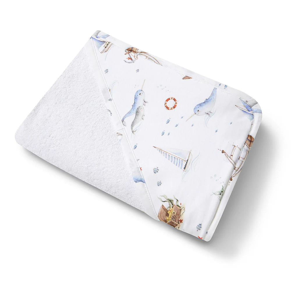 Set Sail Organic Hooded Baby Towel