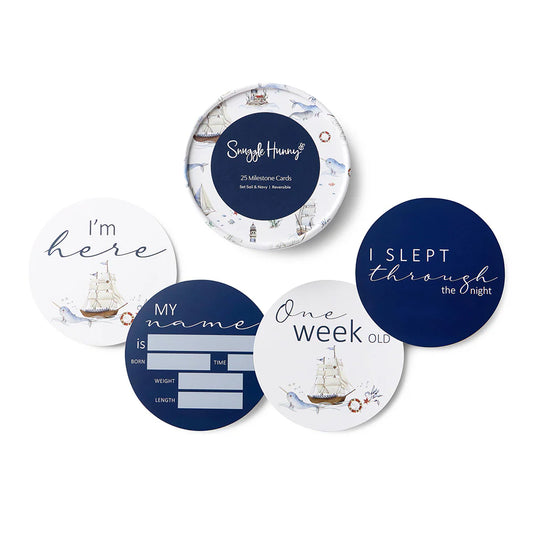 Set Sail & Navy Reversible Milestone Cards
