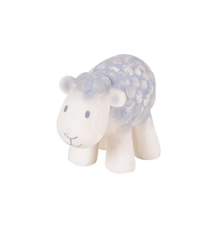 Sheep Rubber Teether & Rattle-Aster & Ruby