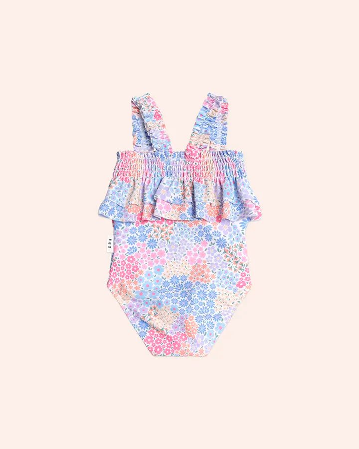 Shirred Swimsuit Floral Bloom - Aster & Ruby