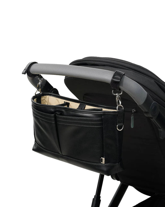 Signature Pram Caddy Black Dimple - Aster & Ruby
