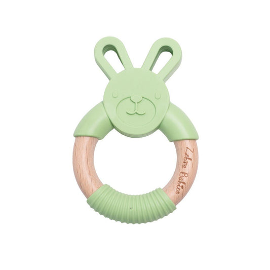 Silicone Bunny Teether Fern-Aster & Ruby