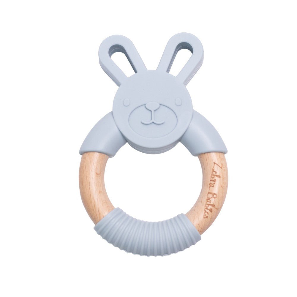 Silicone Bunny Teether Sea Glass - Aster & Ruby