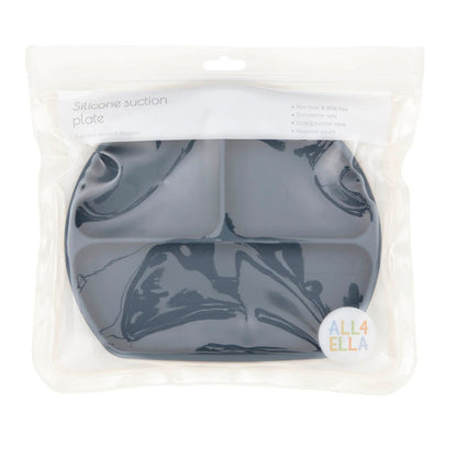 Silicone Suction Plate Slate Blue – Aster & Ruby