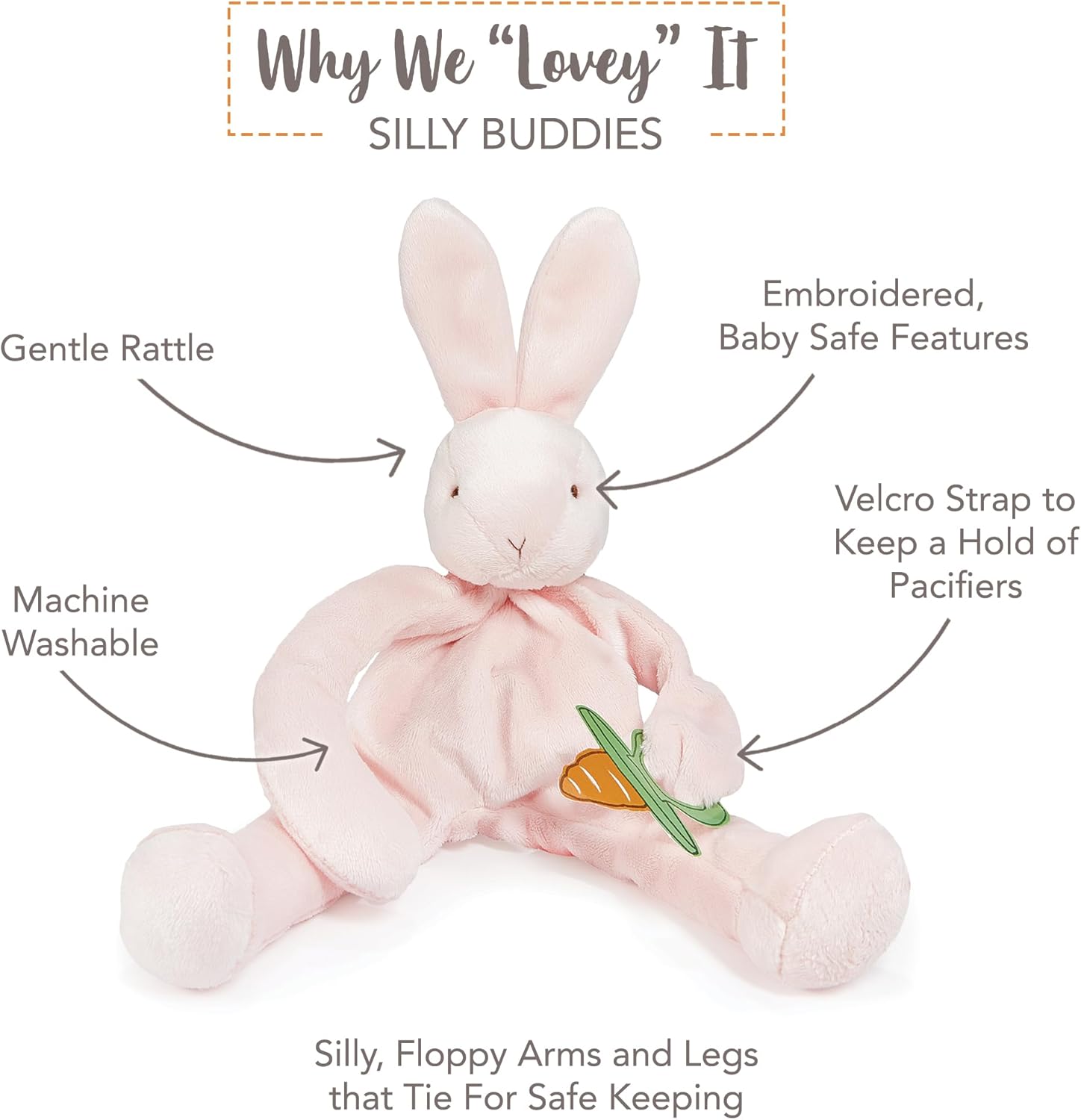 Silly Buddy Blossom Bunny Pink - Aster & Ruby