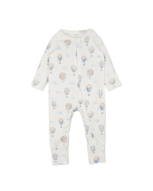 SKY HIGH ORGANIC LS ZIPSUIT - Aster & Ruby