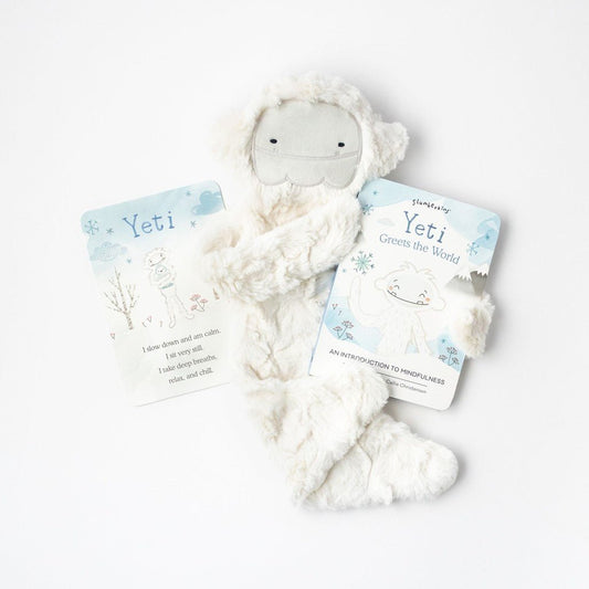 Slumberkins Alpine Yeti Snuggler Set - Mindfulness-Aster & Ruby