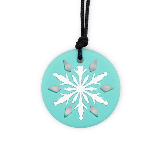 Snowflake Chew Pendant Necklace White - Aster & Ruby