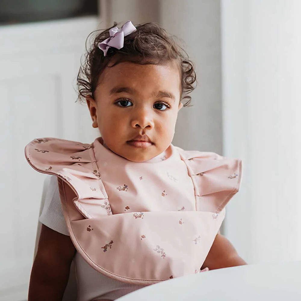Waterproof Snuggle Bib Posy Frill