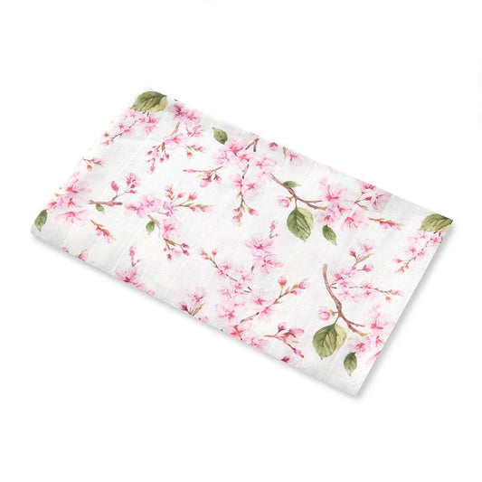 Snuggle Hunny Organic Muslin Wrap Cherry Blossom - Aster & Ruby