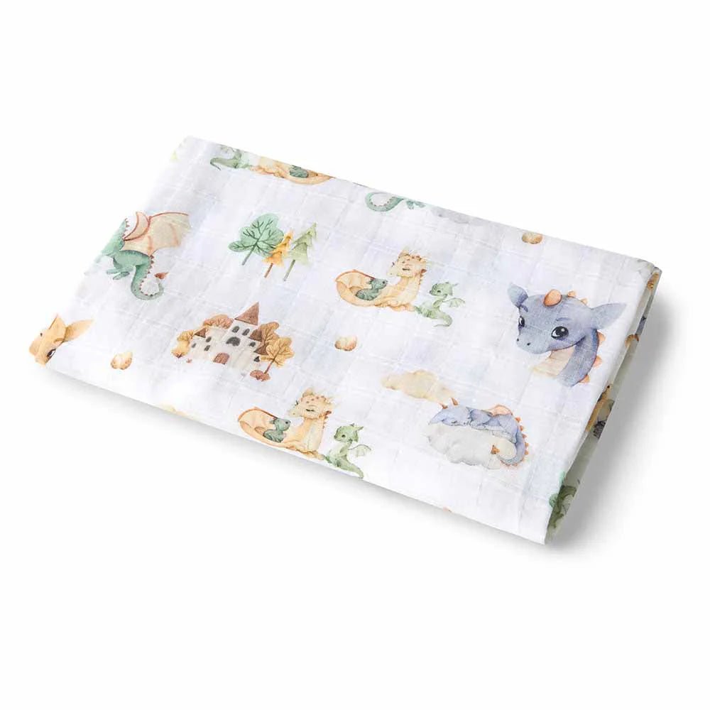 Snuggle Hunny Organic Muslin Wrap Dragon - Aster & Ruby