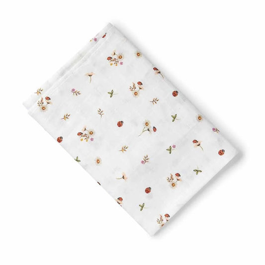 Snuggle Hunny Organic Muslin Wrap - Ladybug - Aster & Ruby