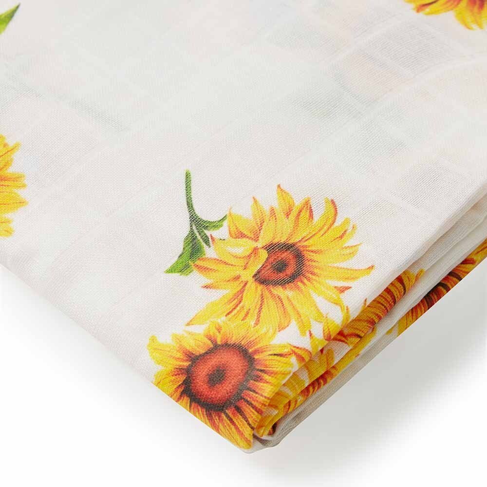 Snuggle Hunny Organic Muslin Wrap - Sunflower - Aster & Ruby