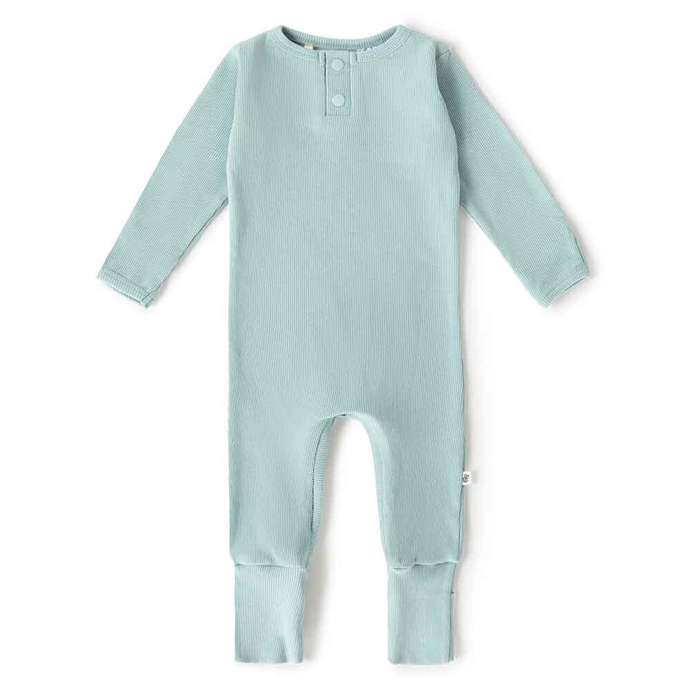 Snuggle Hunny Sage LS Growsuit-Aster & Ruby