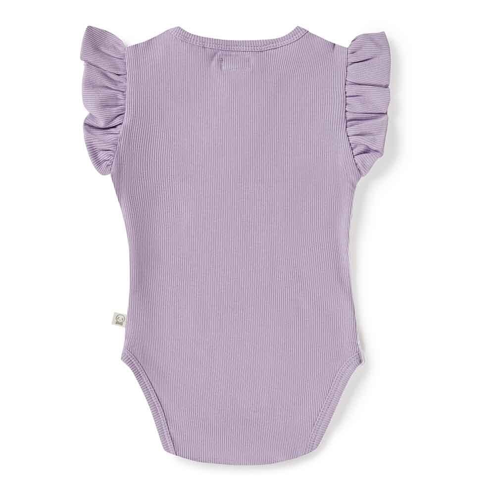 Snuggle Hunny Short Sleeve Bodysuit - Jacaranda - Aster & Ruby