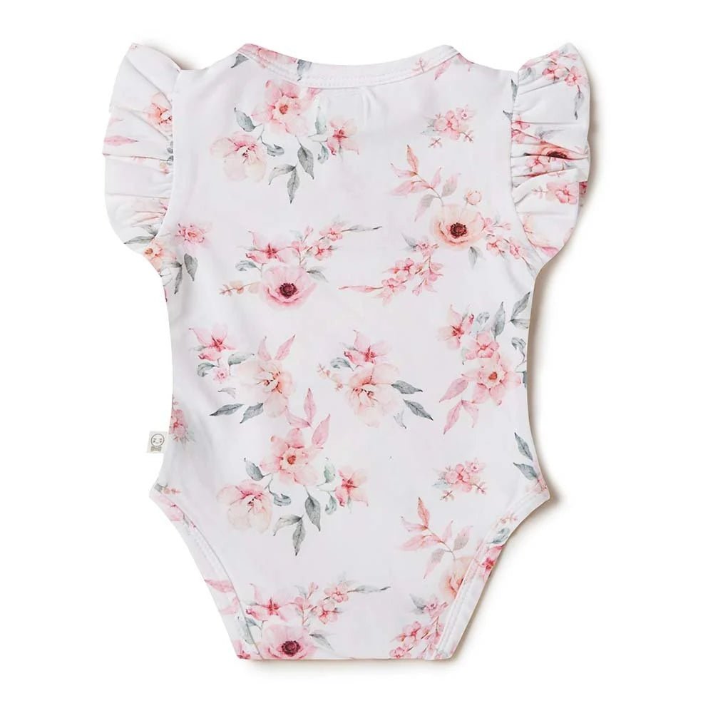 Snuggle Hunny SS Organic Bodysuit - Camille - Aster & Ruby