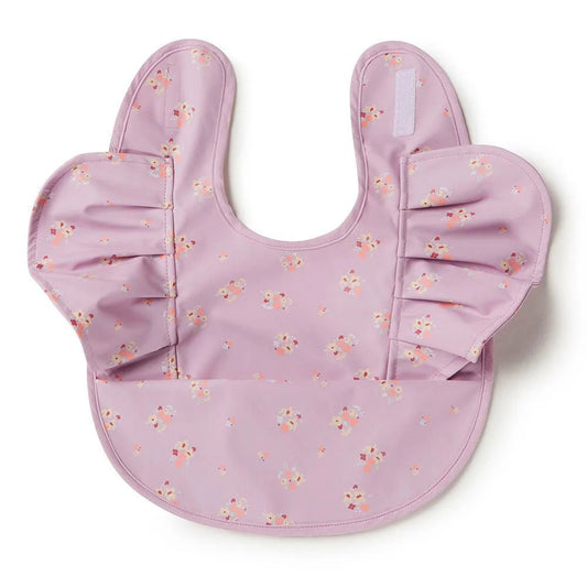 Snuggle Hunny Waterproof Snuggle Bib - Lilac Bloom Frill - Aster & Ruby