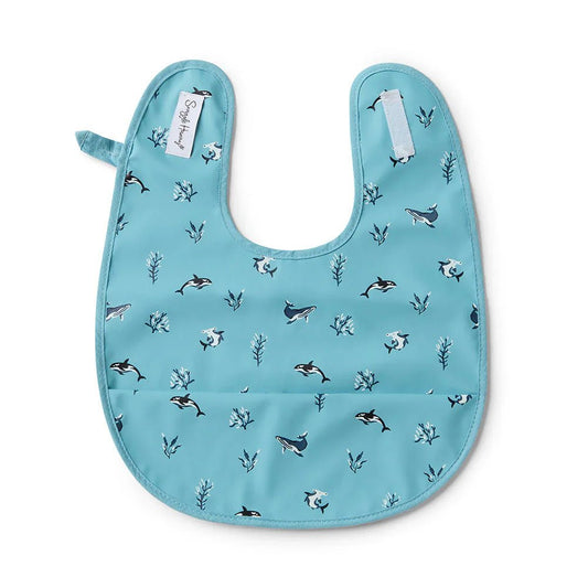 Snuggle Hunny Waterproof Snuggle Bib - Ocean - Aster & Ruby