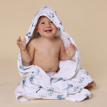 Snuggle Hunny Kids Ocean Organic Hooded Baby Towel | Aster & Ruby