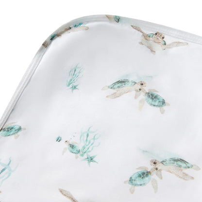 Snuggle Hunny Kids Turtle Organic Jersey Wrap & Beanie Set | Aster & Ruby