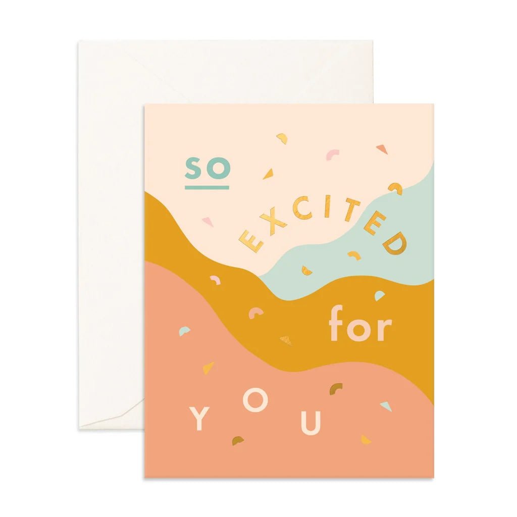 So Excited Still Life Greeting Card - Aster & Ruby
