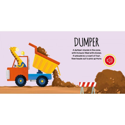 Sassi Junior Construction Site Vehicles Sound Book | Aster & Ruby