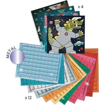 Space Battle Mosaic Kit – children's product by Djeco | Aster & Ruby