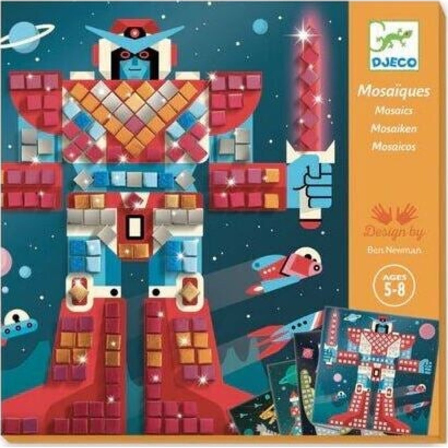 Space Battle Mosaic Kit – children's product by Djeco | Aster & Ruby