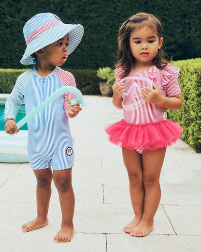 Spliced Stripe Swim Hat - Aster & Ruby