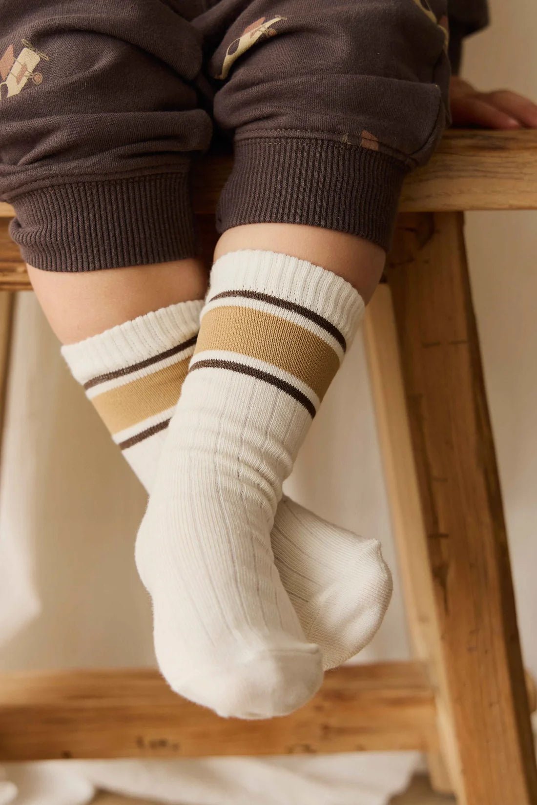 Sporty Sock - Cloud/Balm - Aster & Ruby