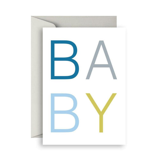 Sprout & Sparrow Greeting Card Scandi Baby Boy-Aster & Ruby