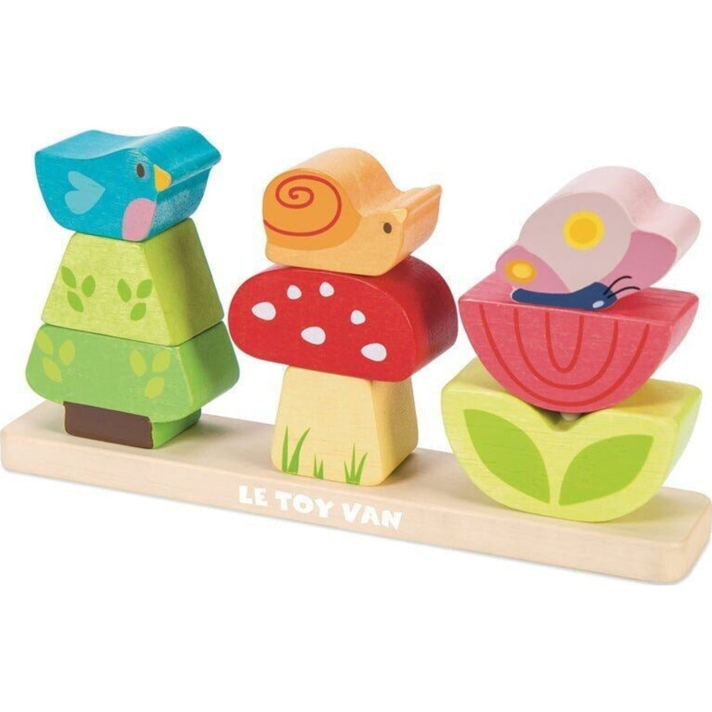 Stacking Woodland Garden – children's product by Le Toy Van | Aster & Ruby