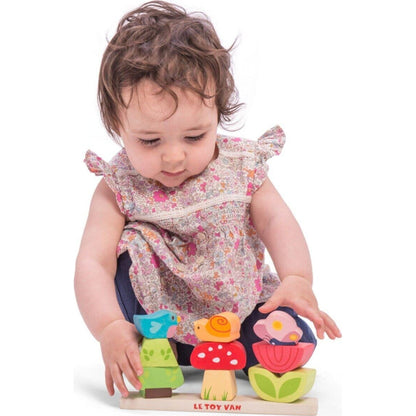 Stacking Woodland Garden – children's product by Le Toy Van | Aster & Ruby