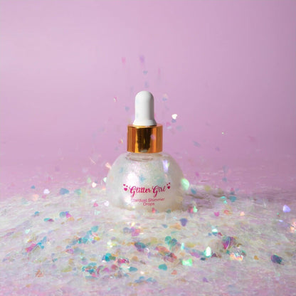 Stardust Shimmer Drops – Pink-Pearl Glow for Face & Body – children's product by Glitter Girl | Aster & Ruby