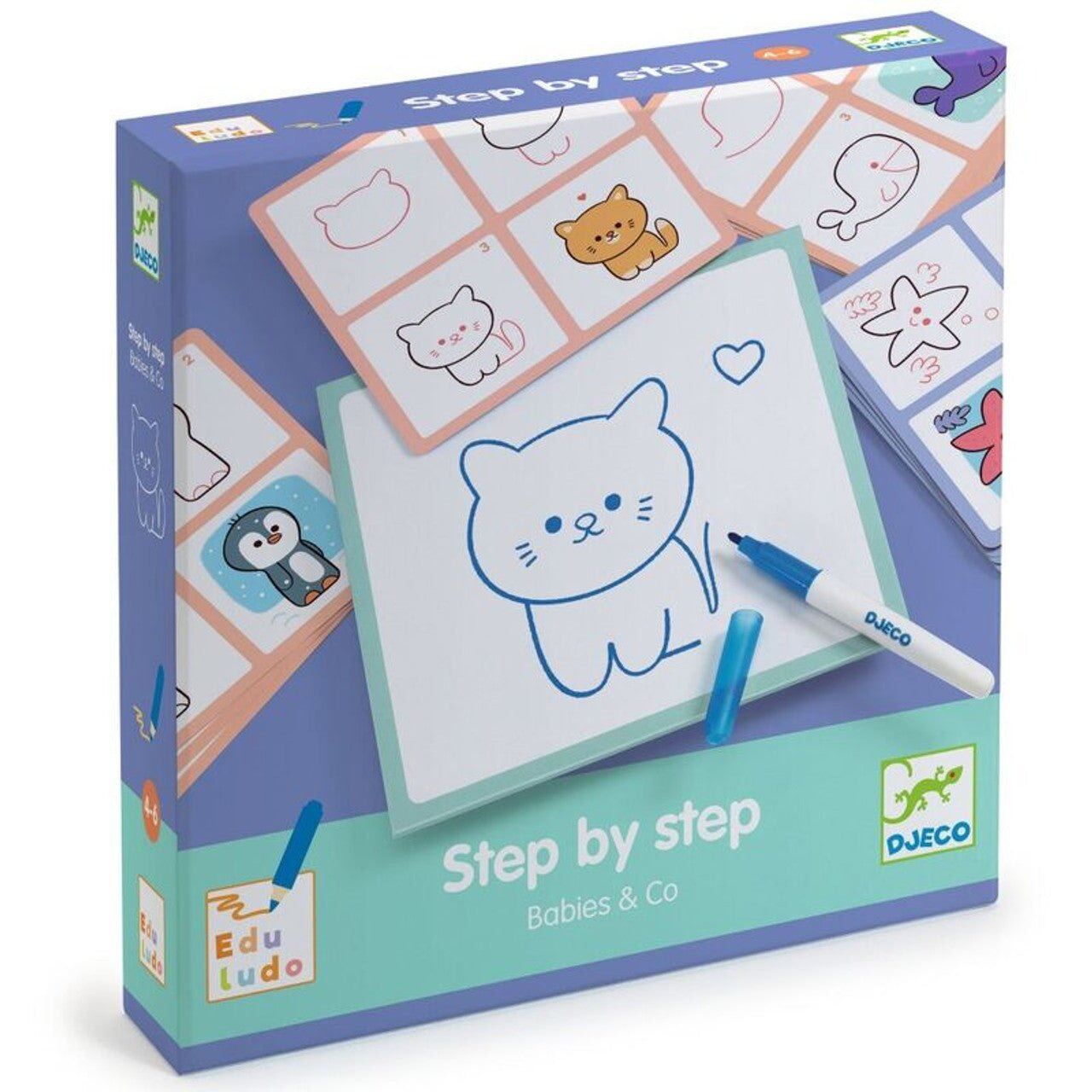 Step by Step Babies & Co Animals Learn to Draw – Aster & Ruby