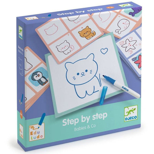 Step by Step Babies & Co Animals Learn to Draw – Aster & Ruby