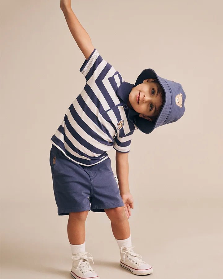 Stripe Polo Tee - Aster & Ruby