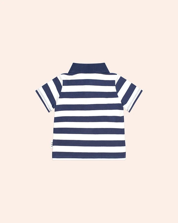 Stripe Polo Tee - Aster & Ruby