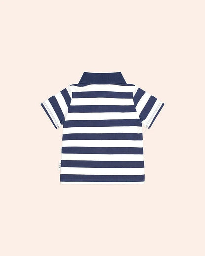 Stripe Polo Tee - Aster & Ruby