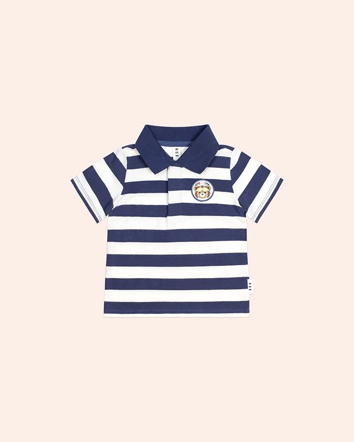 Stripe Polo Tee - Aster & Ruby