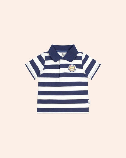 Stripe Polo Tee - Aster & Ruby