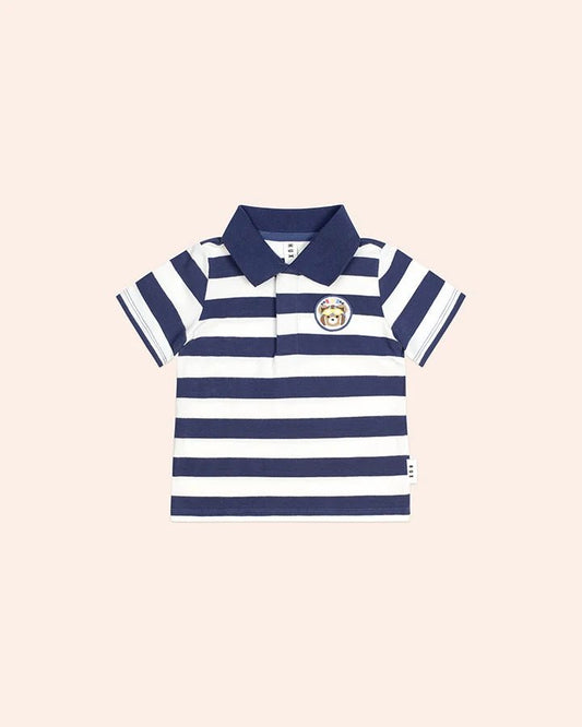 Stripe Polo Tee - Aster & Ruby