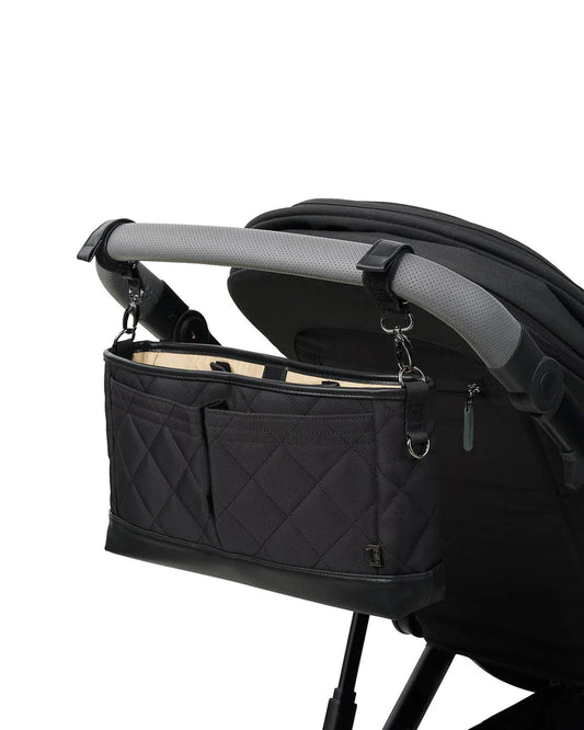 Signature Pram Caddy Black Diamond Quilt Nylon