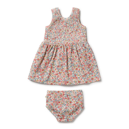 Summer Bloom Organic Dress Set - Aster & Ruby