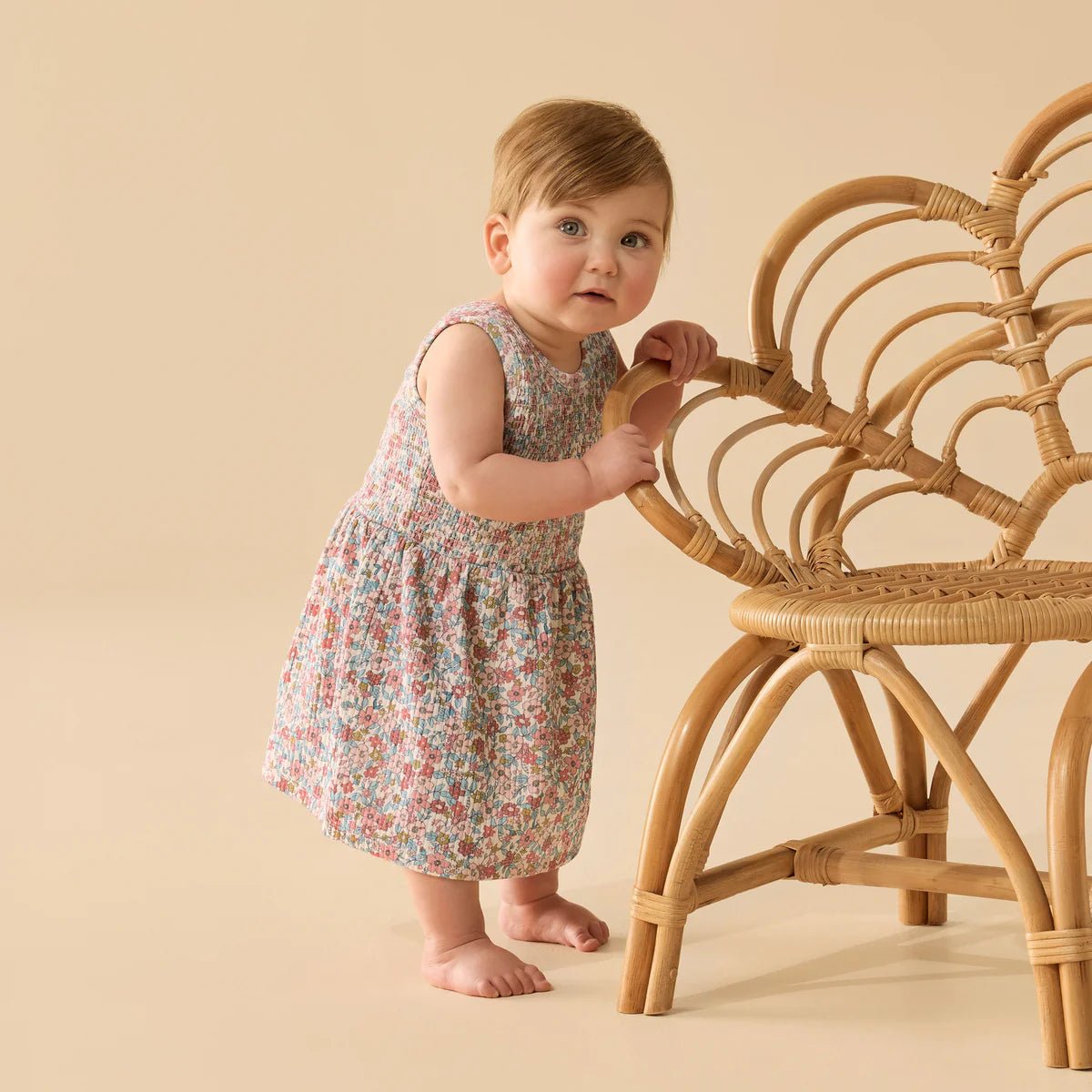 Summer Bloom Organic Dress Set - Aster & Ruby